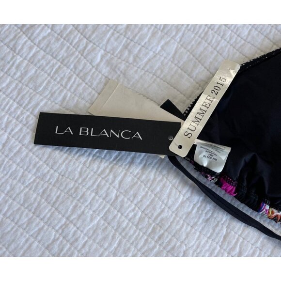 La Blanca String Bikini Top SZ 10 Colorful Print NEW - Picture 4 of 8
